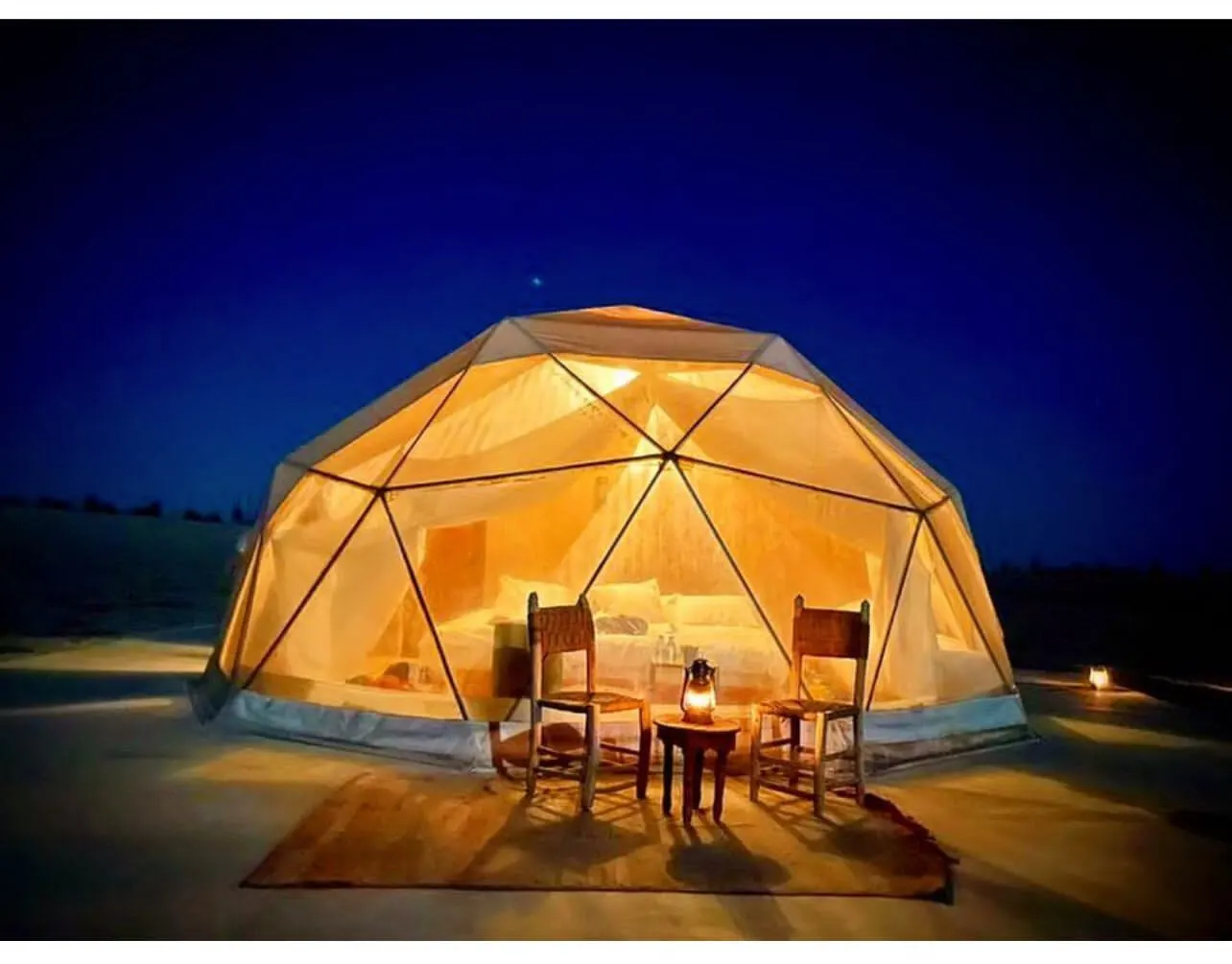 Dome dans la desert d'agafay - les bonnes adresses au Maroc