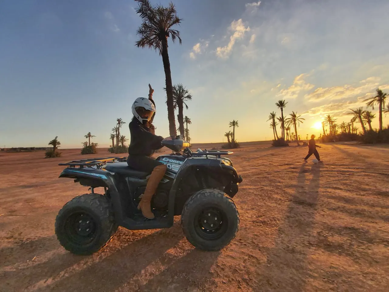 2h de Quad dans le désert de la Palmeraie