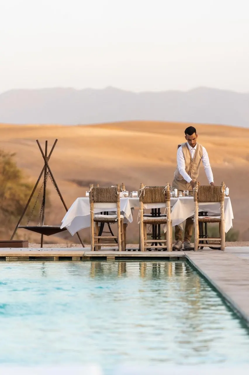 Piscine + Déjeuner ou Diner à Agafay
