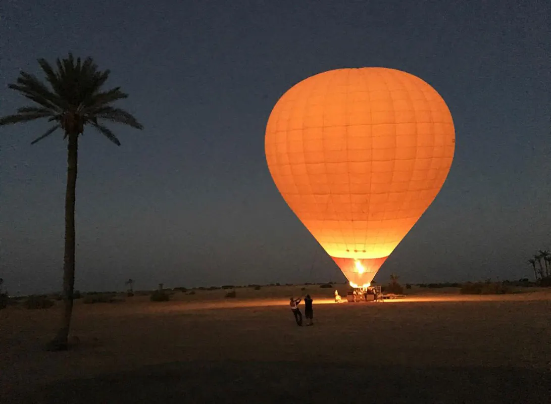 1h de tour en Mongolfière à Marrakech